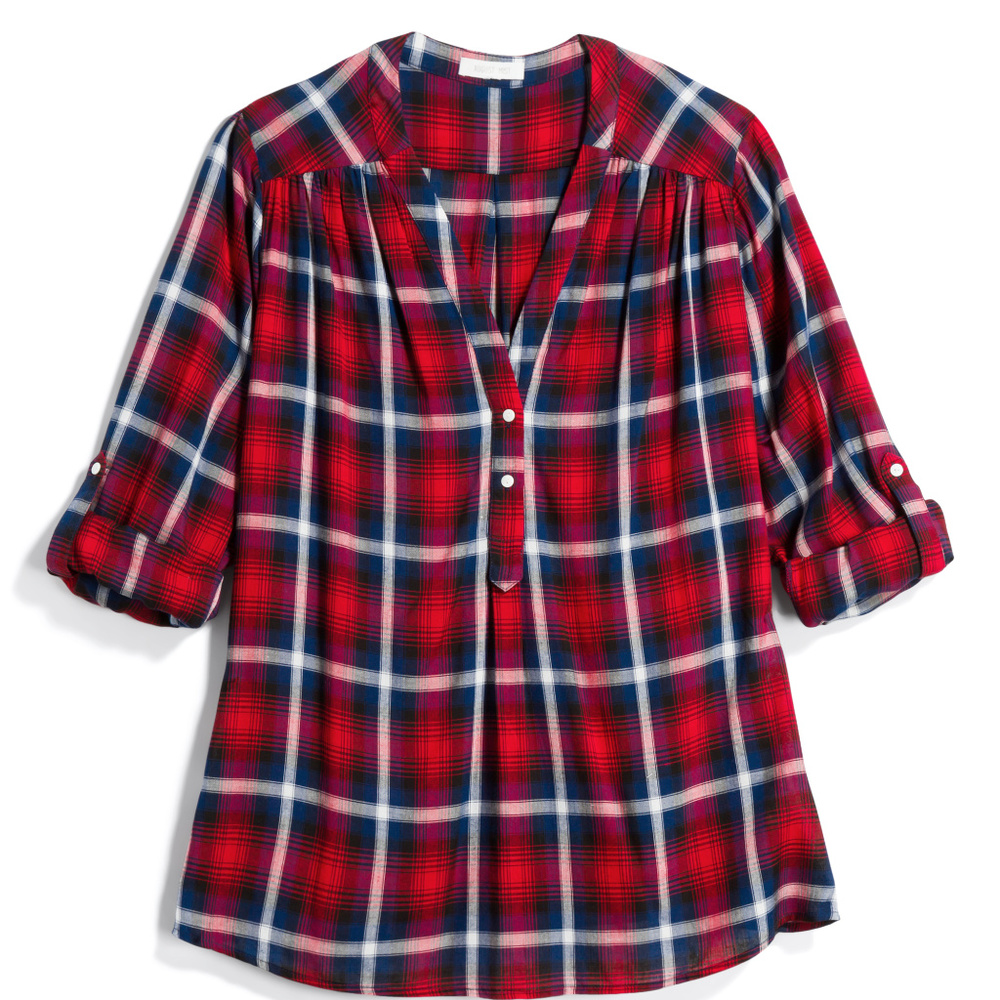 August Mist Narine Henley Top